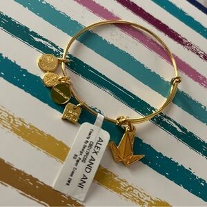 NWT | Alex And Ani Paper Crane Charm Bangle | O/S
